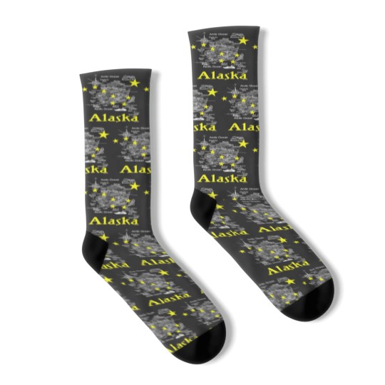 Discover vintage 90s Alaska tourist Socks