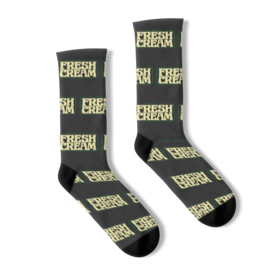 Discover Cream Band Socks