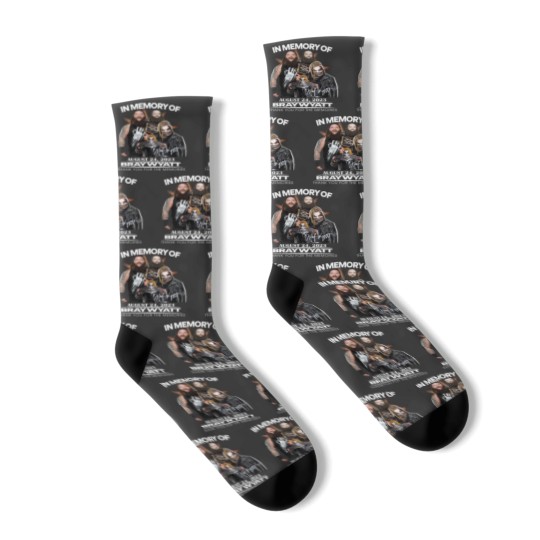 Discover In Memory Of August 24 Socks, 2023 Bray Wyatt Thank You Socks