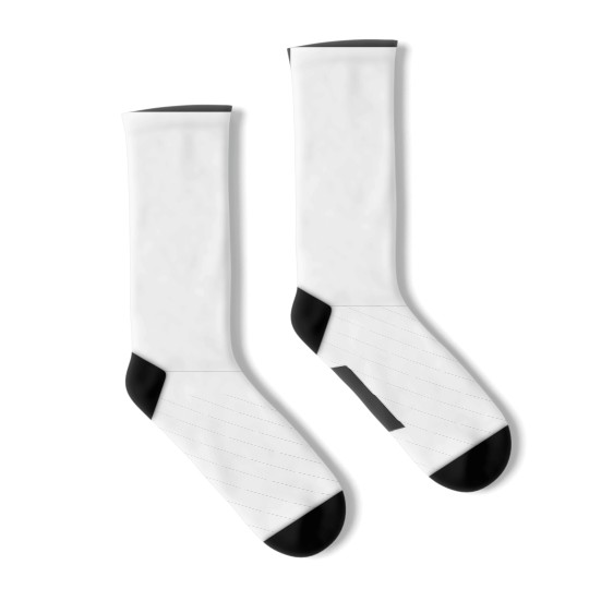 Discover White Standard Poodle Silhouette - Standard Poodle - Socks