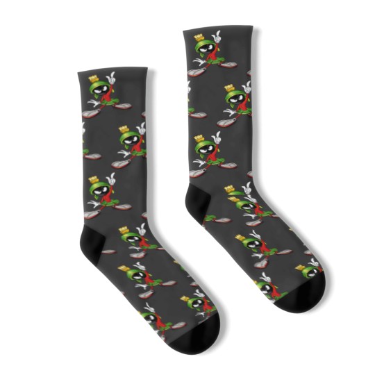 Discover Marvin The Martian WoShort Sleeve VNeck Basic Black Socks