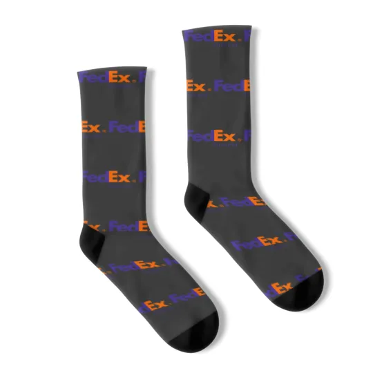 Discover FedEx Ground Delivery Logo Socks