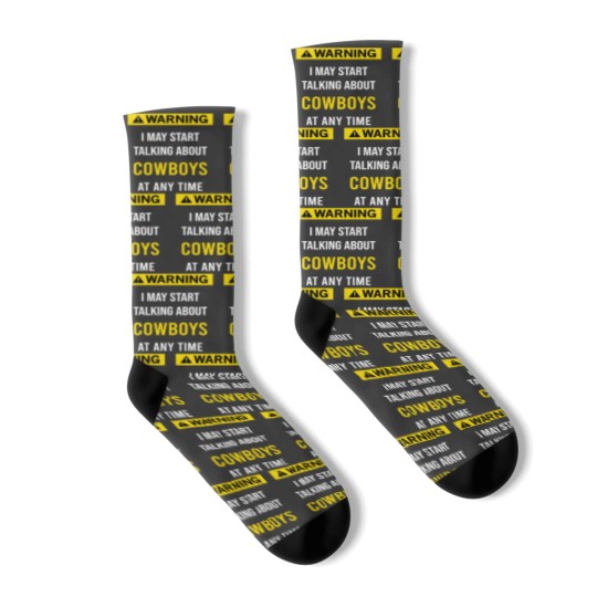 Discover Warning Cowboys - Cowboys - Socks