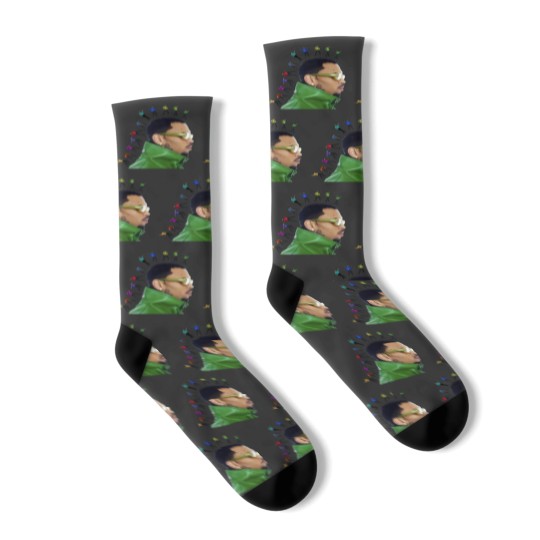 Discover Chris Brown Face 11:11 Tour 2024 Socks