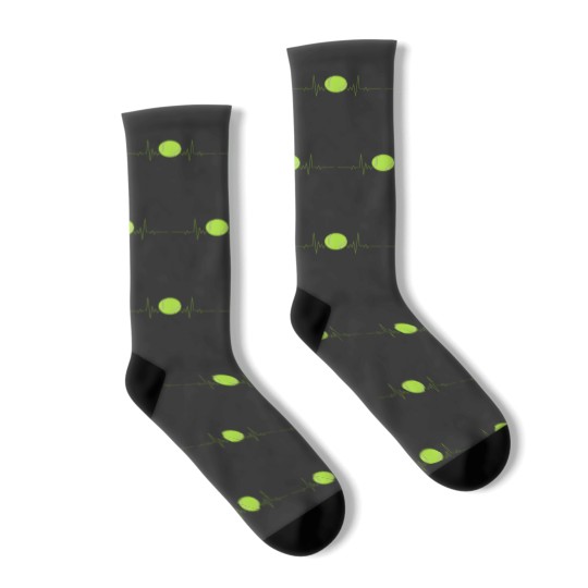 Discover Tennis Player Costume Heartbeat Socks
