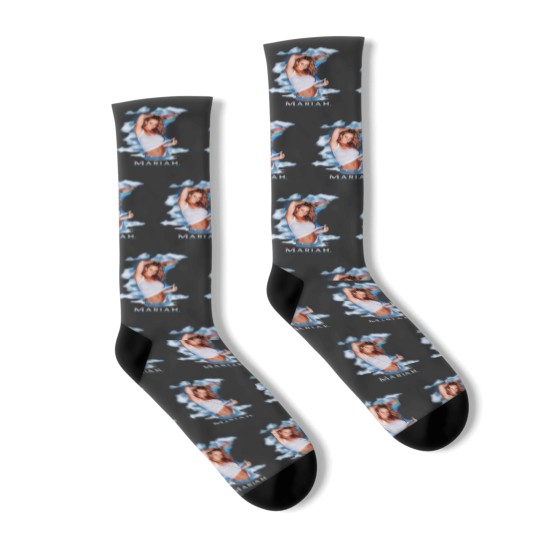 Discover Vintage 2000 Mariah Carey The Rainbow World Tour Socks