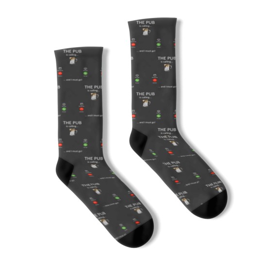 Discover The Pub is Calling And I Must Go Funny Gifts for men women - The Pub Is Calling - Socks