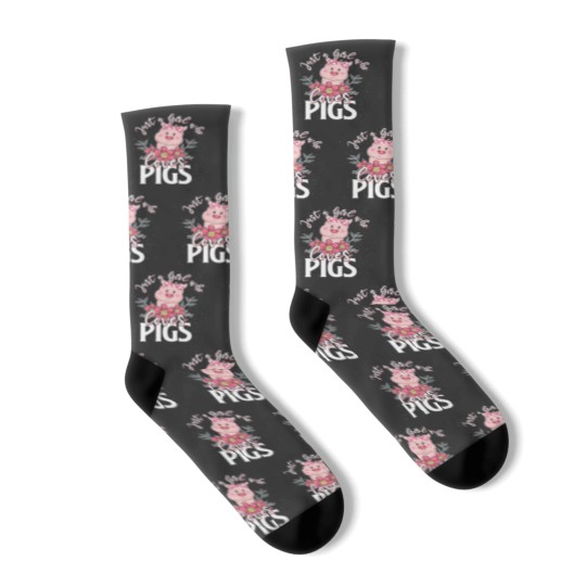 Discover pig girl love - Pig Lover - Socks