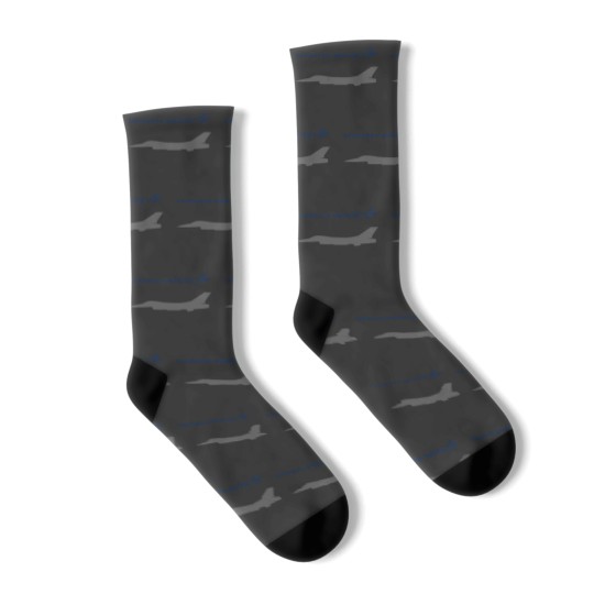 Discover Lockheed Martin F-16 Fighting Falcon Logo Unisex Socks