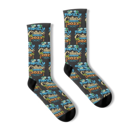 Discover Family Cruise Caribbean 2023 Summer Matching Vacation 2023 Socks