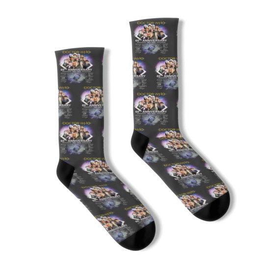 Discover Doctor Who 60th Anniversary 1963-2023 Thank You Socks