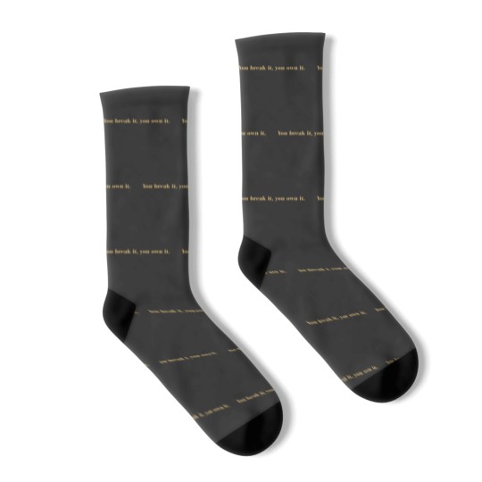 Discover You Break It You Own It Socks, Basketball Socks, Caitlin Clark Socks