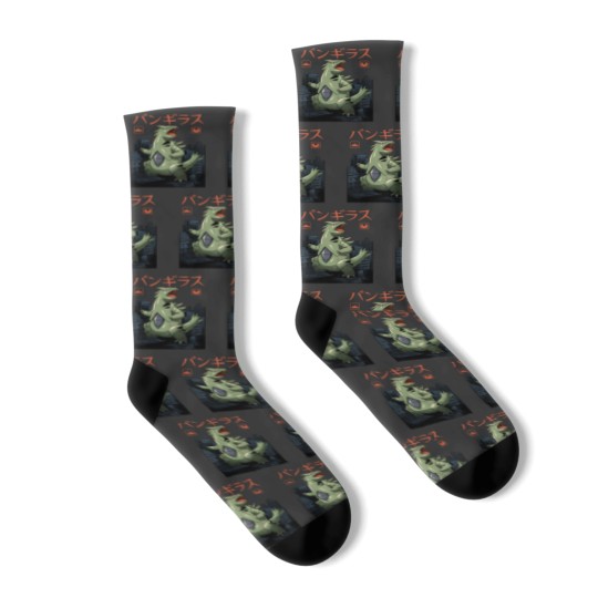 Discover Tyranitar Japanese Monster Socks for Fans