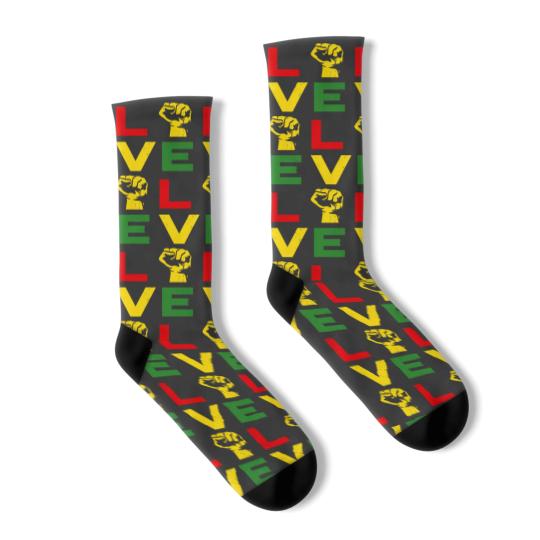 Discover Juneteenth Vintage Love Emancipation Day Melanin Black Pride Socks