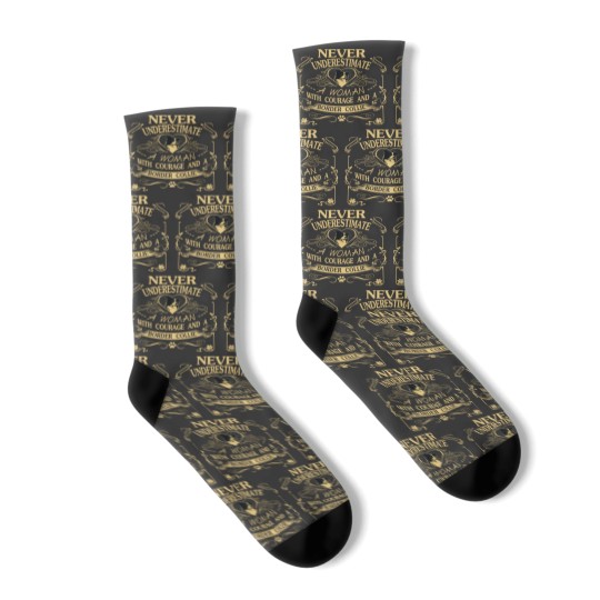 Discover A Woman With Courage And a Border Collie Socks