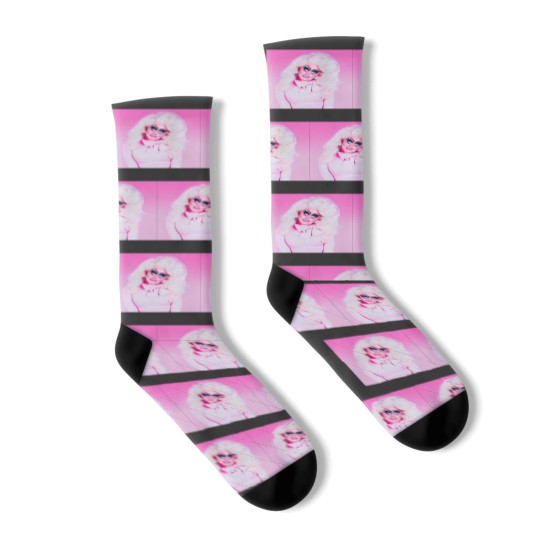 Discover Trixie Mattel pink Socks