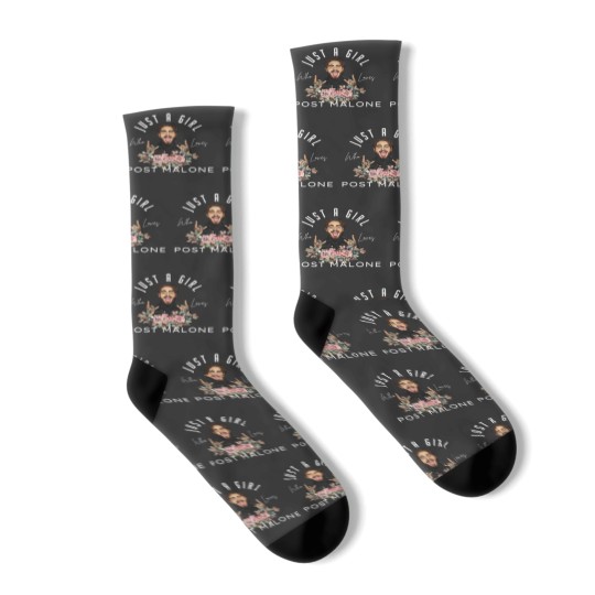 Discover Just A Girl Who Loves Post Malone Socks