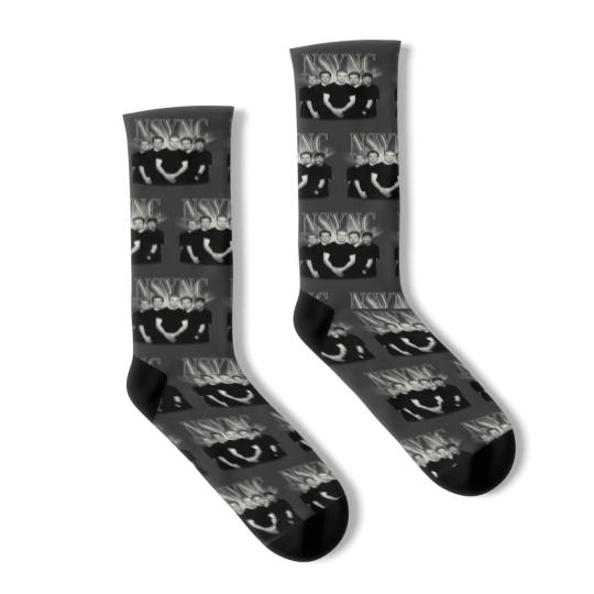 Discover Vintage Y2k NSYNC Socks, 90s Boy Band Socks, NSYNC Eras Socks
