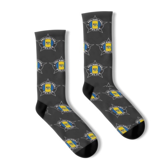 Discover Philadelphia Police T  - Philadelphia flag Socks