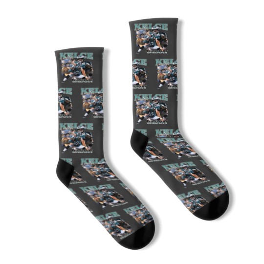 Discover Vintage 90s Graphic Style Jason Kelce Socks, Jason Kelce Socks