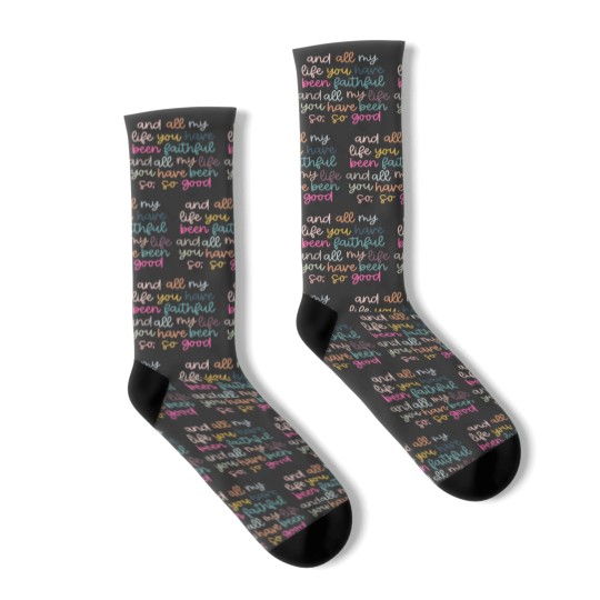 Discover Original artist! All My Life You Have Been Faithful Muted colors Socks