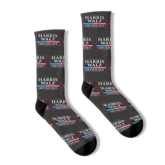 Discover Harris Walz Obviously President Kamala Harris Waltz Election Socks
