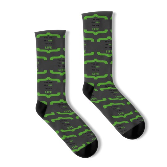 Discover You_re the CSS for My LIFE Socks