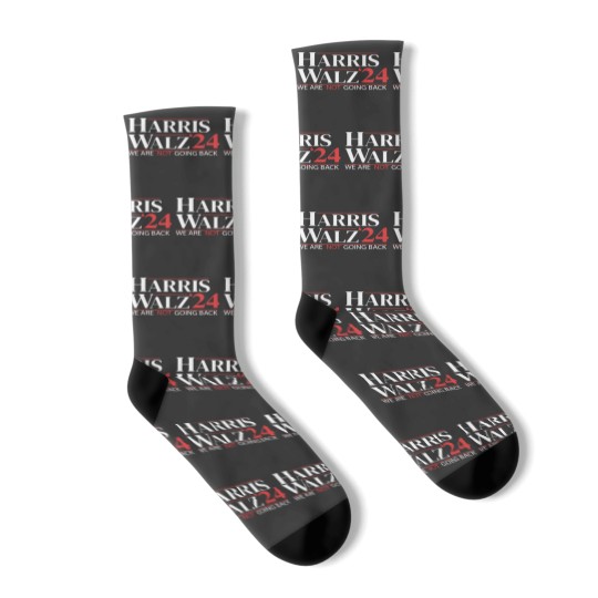 Discover Harris Walz Socks 2024,We Are Not Going Back Socks, Kamala Walz Socks