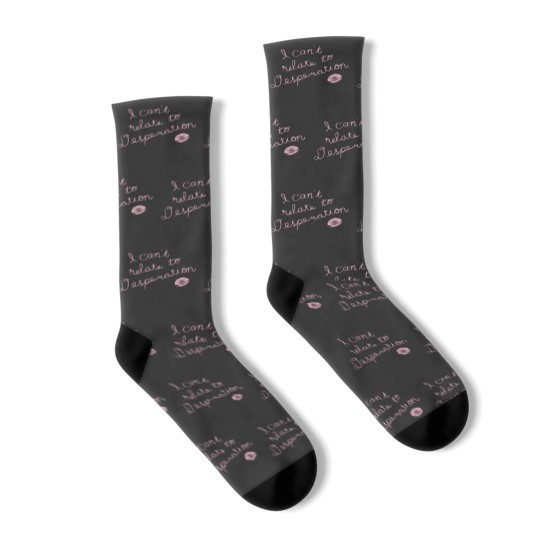 Discover Espresso I Can't Relate To Desperation Socks, Espresso SC