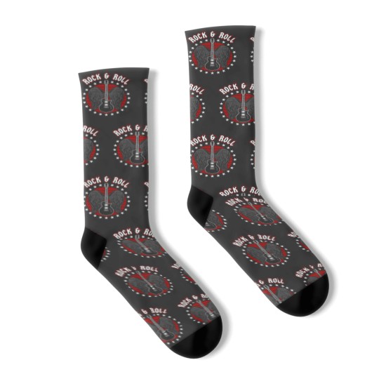 Discover Rock and Roll Rock 'n Roll Music Concert Socks