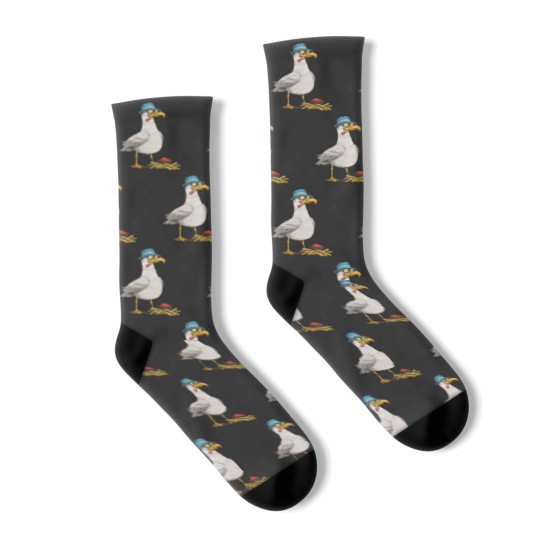 Discover Seagull with fries Socks