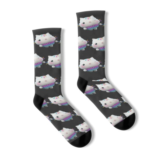 Discover Gabby Dollhouse - Cakey Cat Socks