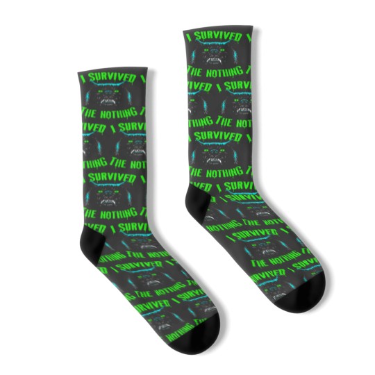 Discover Gmork I Survived The Nothing Neverending Vintage 80s Story Socks