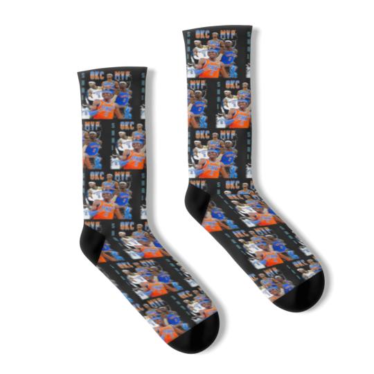 Discover OKC thunder Socks SGA Thunder Shai Gilgeous Alexander Socks