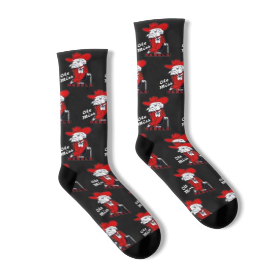 Discover Colonel Reb Mascot Socks