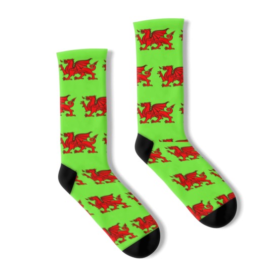 Discover Red Dragon Socks