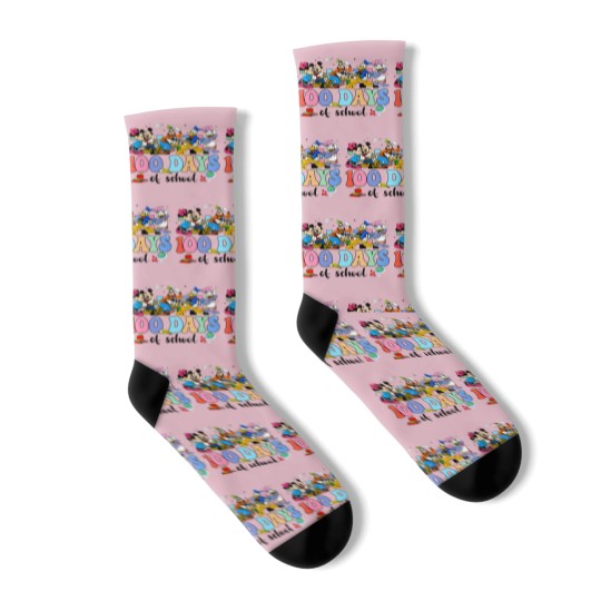 Discover 100th Day of School Socks for Teachers, 100 Days Teacher Socks