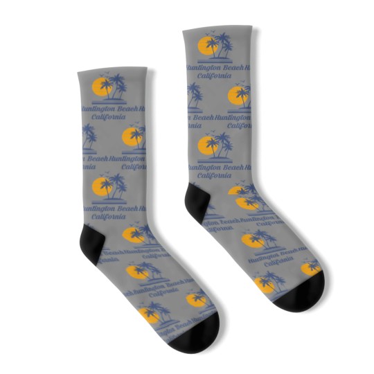 Discover Huntington Beach California Socks CA Tourist Gifts Socks