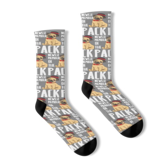 Discover Adorable Pug Baby Dog Cute Puppy Kid Socks