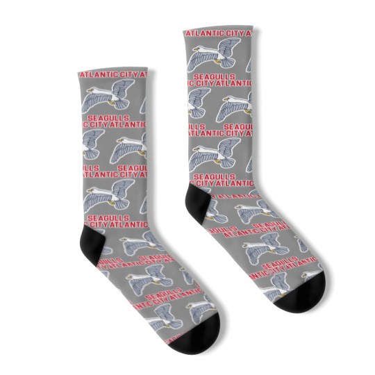 Discover Atlantic City Seagulls )( Retro Throwback Basketball Team - Atlantic City - Socks