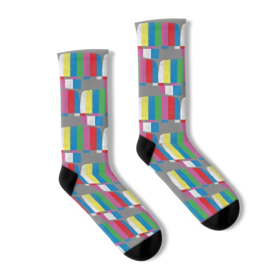 Discover Test Pattern Socks