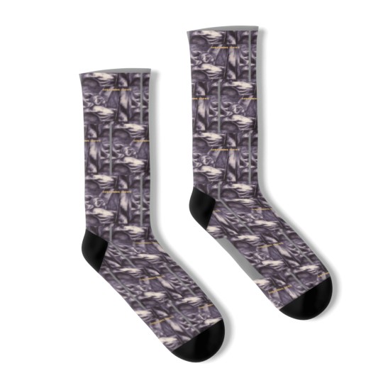 Discover Screaming Trees Graphic Socks