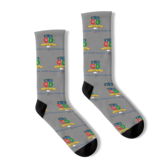 Discover American College Dublin Design logo 1 Socks