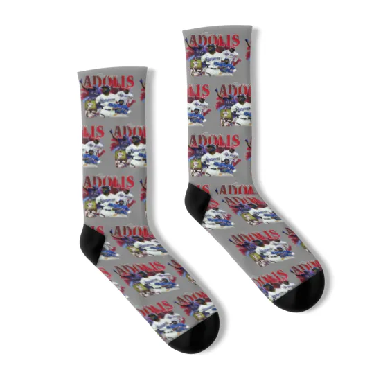 Discover Adolis Garcia Texas Baseball Socks, Baseball Socks Christmas Gift Unisex