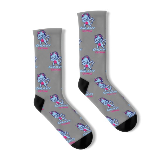 Discover ravycatman, gravy cat man Dabing cat Character Socks