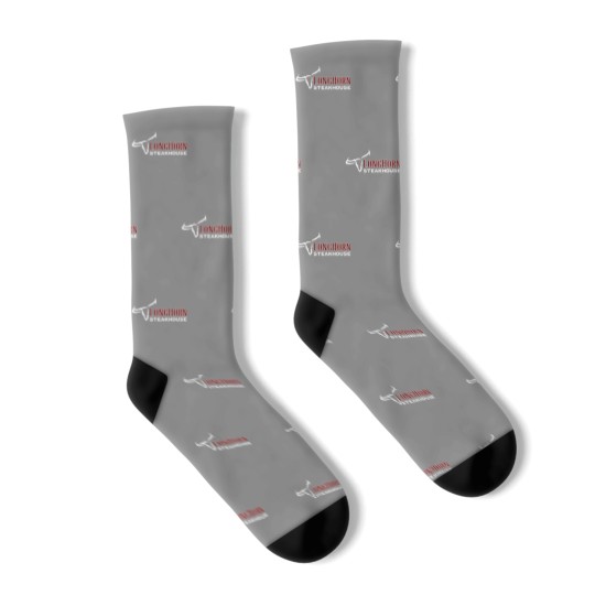Discover Longhorn New York Steakhouse Restaurant Food Logo Cool Socks