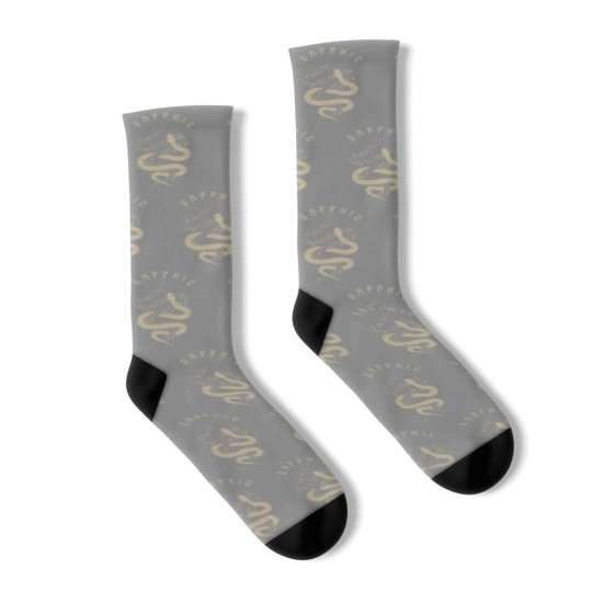 Discover Sapphic Socks, Mystical Sapphic Snakes, Boho Celestial