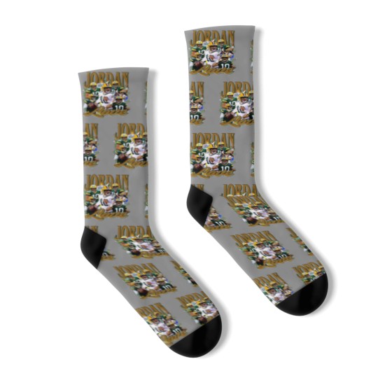 Discover Vintage 90s Graphic Style Jordan Love Socks, Jordan Love Vintage Socks, American Football Gift