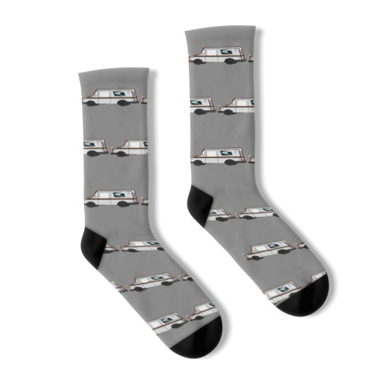 Discover LoveUSPS - Mail Truck Active(1) Socks