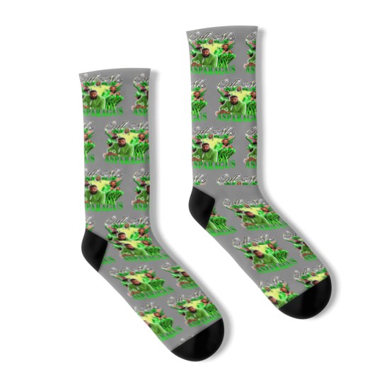Discover Call Me Asparagus Socks With DJ Khaled Graphic